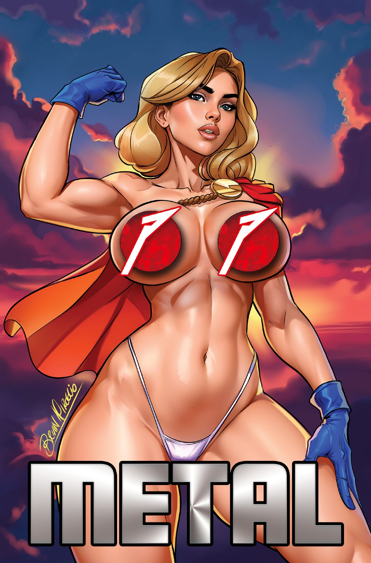 POWER HOUR #3 PREVIEW - BRIAN MIROGLIO "POWER FULL" - NAUGHTY BIKINI METAL - LTD 10