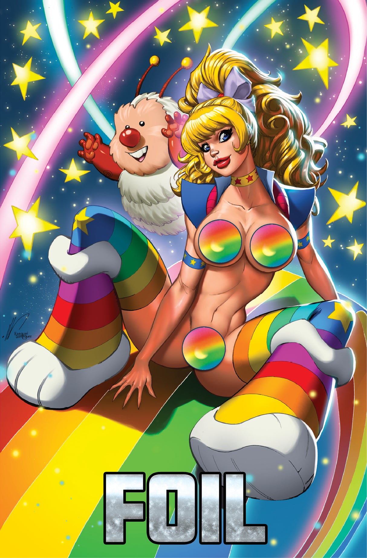 POWER HOUR #3 PREVIEW "RAINBOW" ALE GARZA - MEGACON EXCLUSIVE - FULL NAUGHTY FOIL - LTD 10