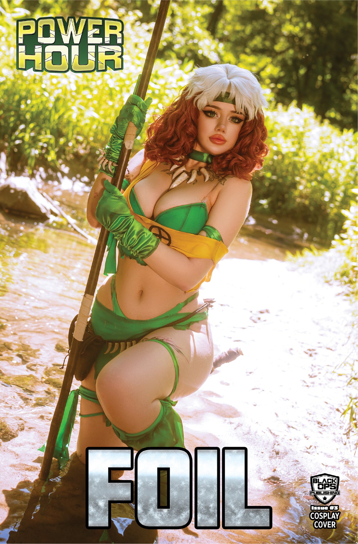 POWER HOUR #3 KATSUMI TORI COSPLAY - "MUTANT" - TRADE TEASE SPOT FOIL - LTD 5