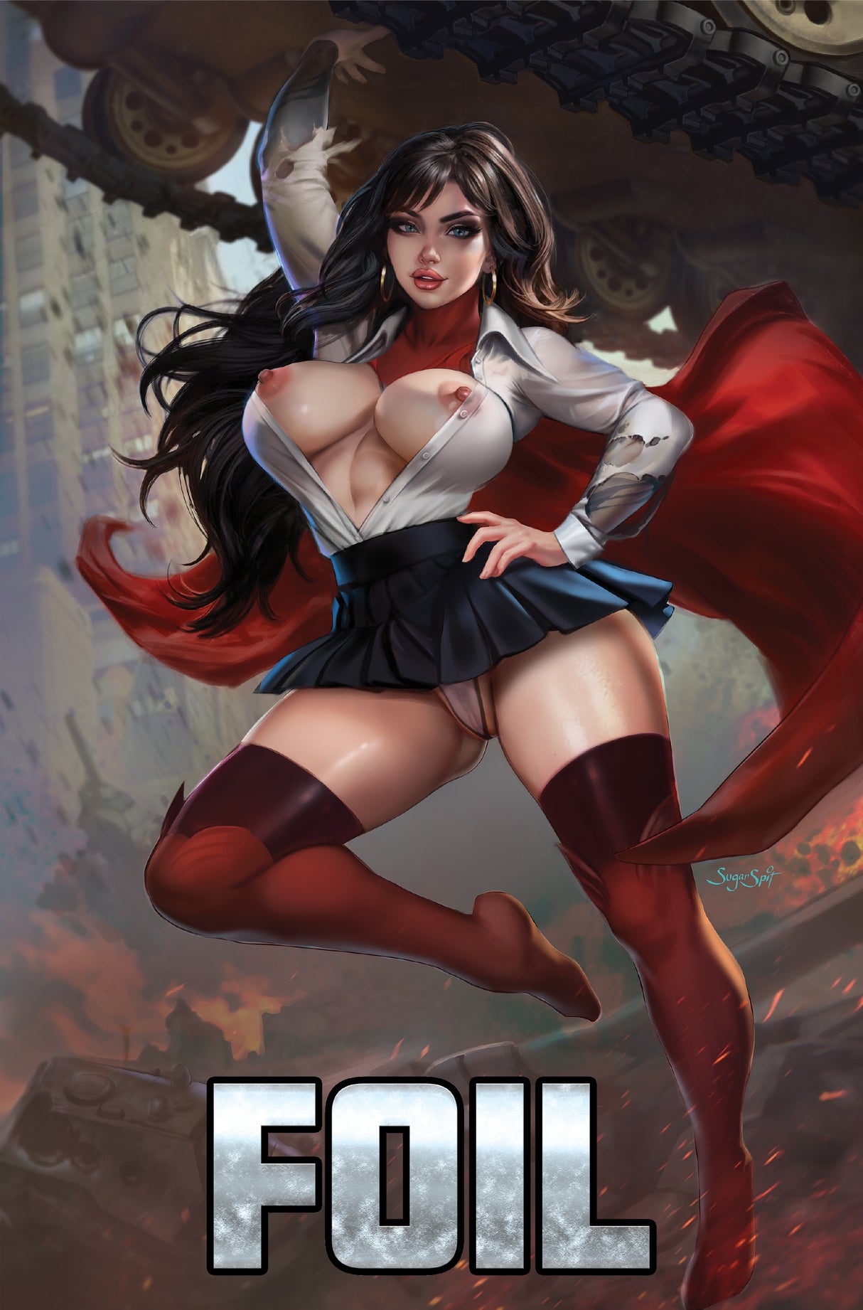 POWER HOUR #3 PREVIEW - SUGAR SPIT "SUPER LADY" - BUSTING OUT FOIL - LTD 10