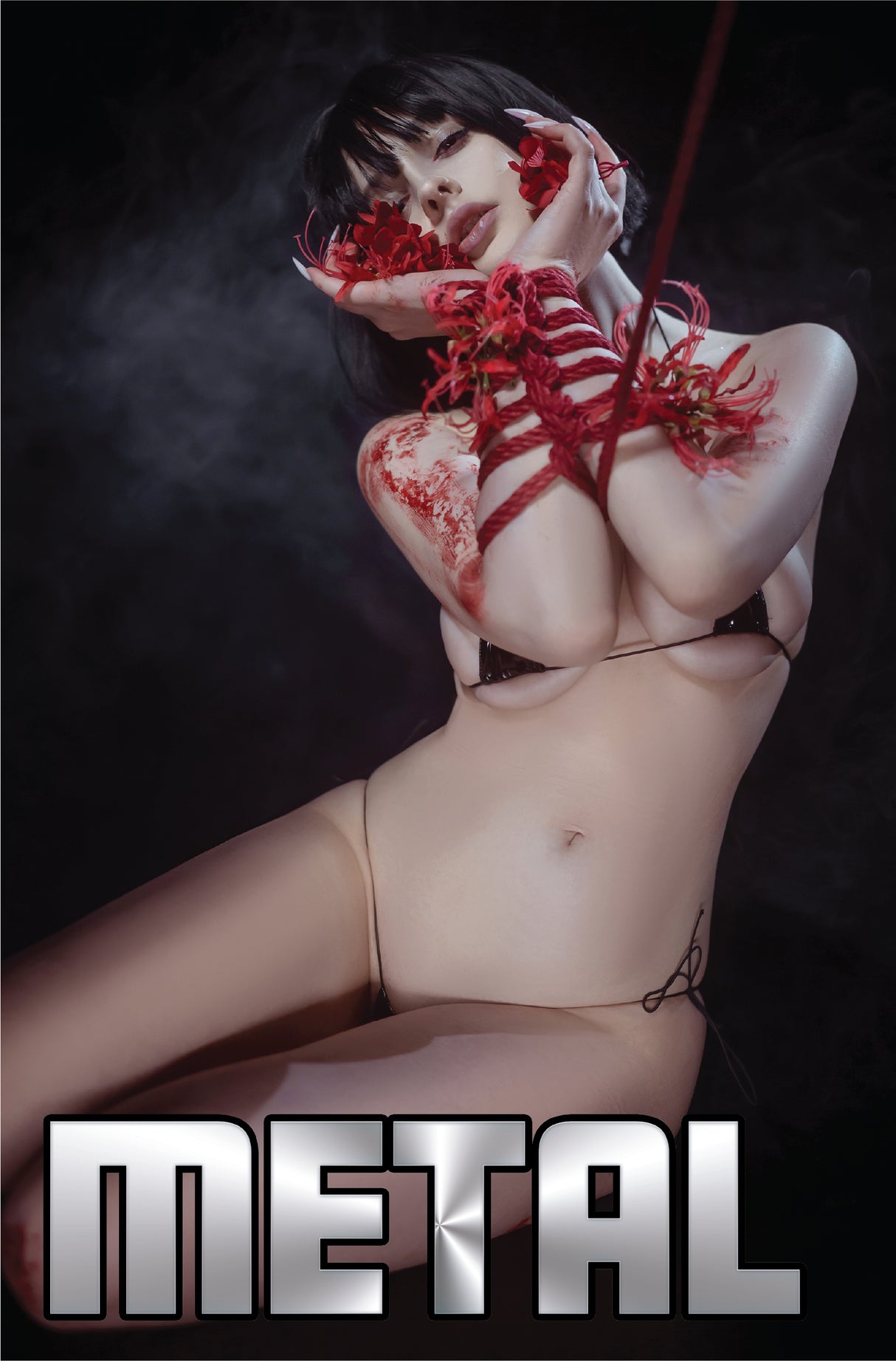 POWER HOUR: RISE OF THE WITCH #1 DARIA HIME "SILENT" COSPLAY - BOUND BIKINI METAL - LTD 5