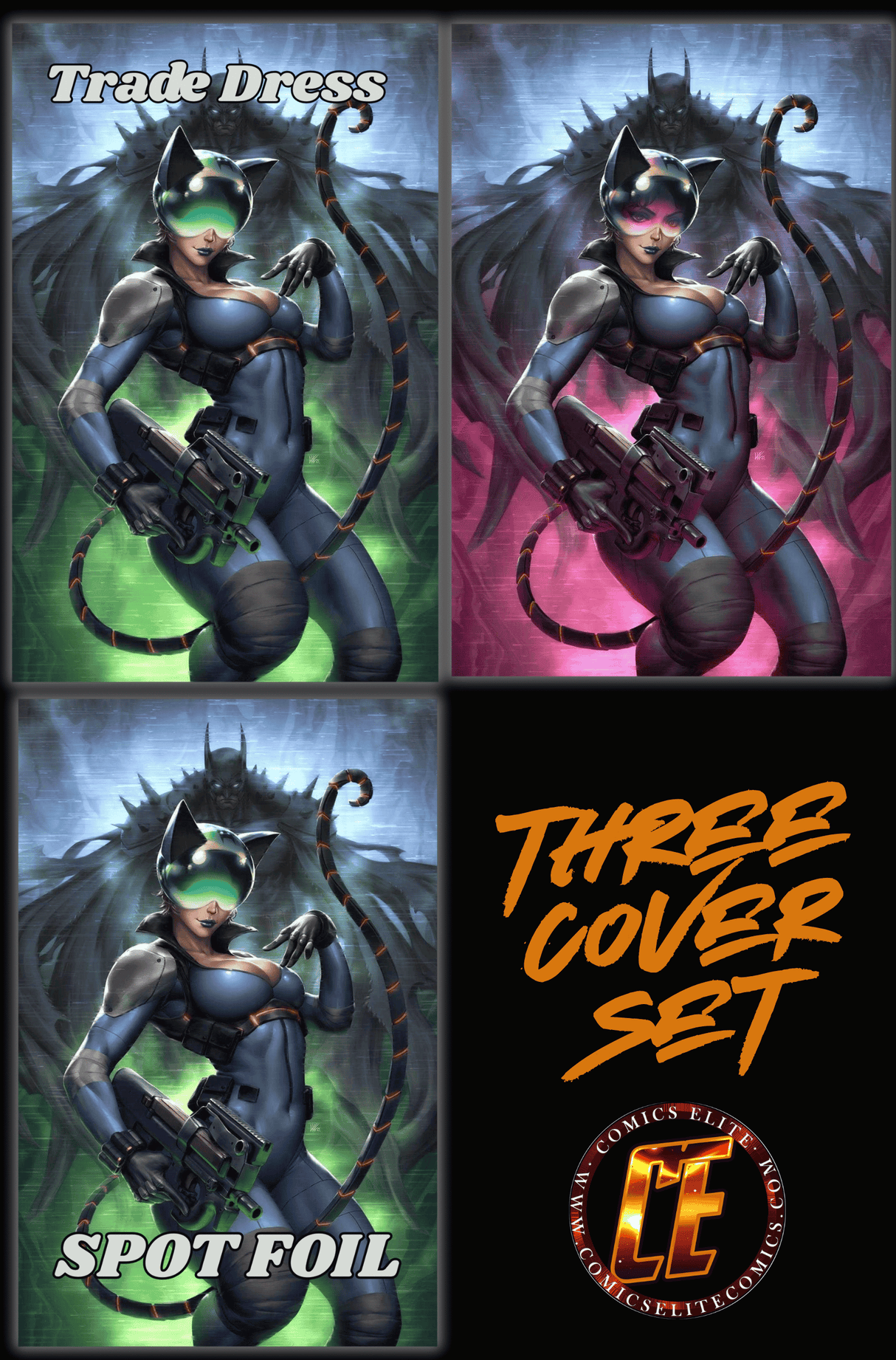 ABSOLUTE CATWOMAN #1 - KUNKKA - SET OF THREE - LTD 1000