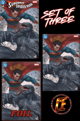 SUPERMAN SPIDER-MAN #1  - JEEHYUNG LEE - SET OF THREE - LTD 1000