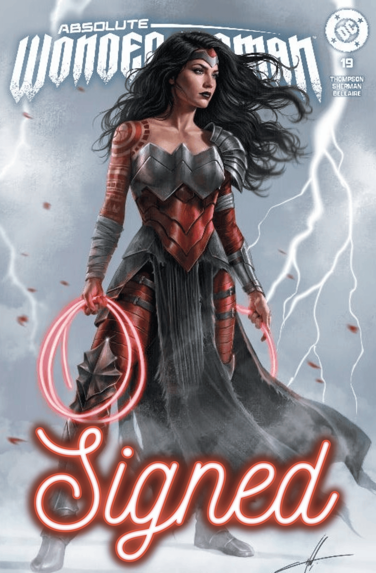ABSOLUTE WONDER WOMAN #19 - CARLA COHEN - TRADE DRESS - SIGNED W/ COA - LTD 3000
