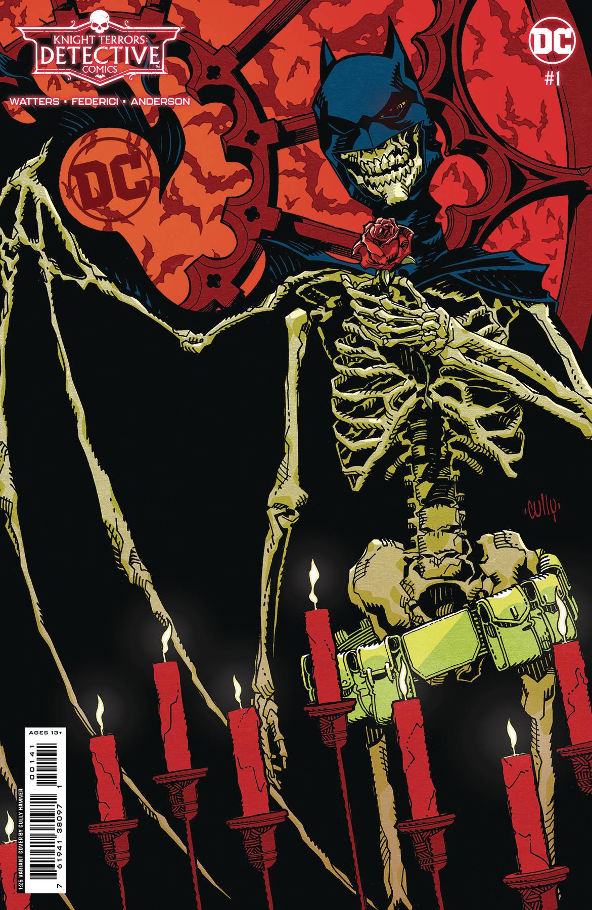KNIGHT TERRORS DETECTIVE COMICS #1 HAMNER - RATIO VARIANT - 1:25