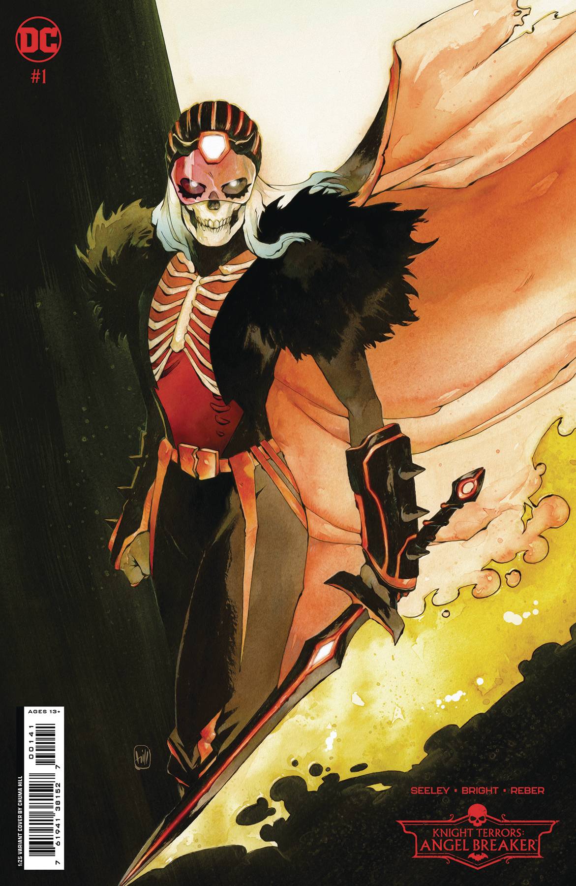 KNIGHT TERRORS ANGEL BREAKER #1 HILL - RATIO VARIANT - 1:25 - KEY ISSUE