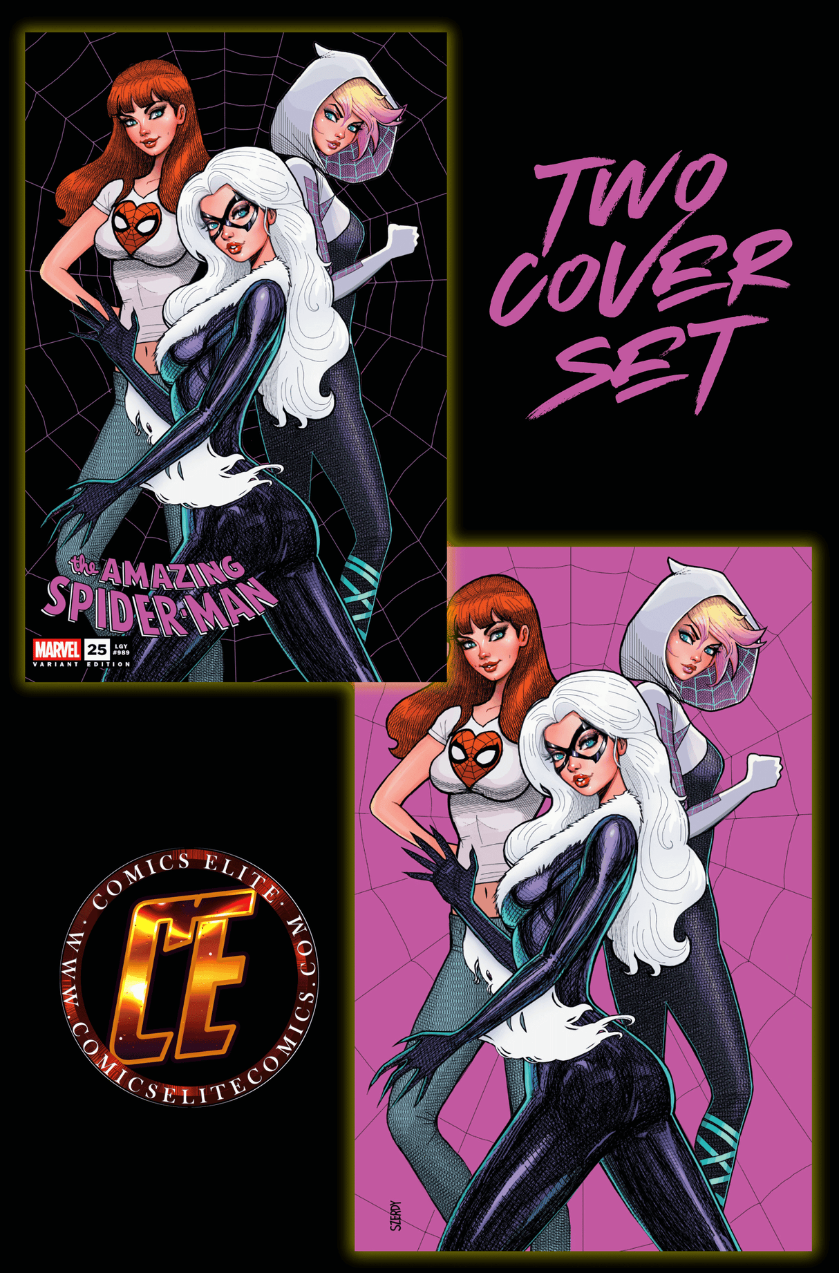 AMAZING SPIER-MAN #25 -  SZERDY - SET - LTD 1000