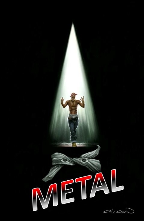 TRIBUTE: TUPAC SHAKUR #1 - CAIO CACAU - VIRGIN METAL - LTD 35