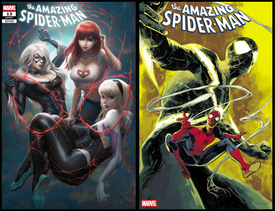 AMAZING SPIDER-MAN #13 KENDRICK LIM - ALPHA - TRADE DRESS & 1:25 SCHITI - SET OF 2 (RELEASE: 10/1/25)