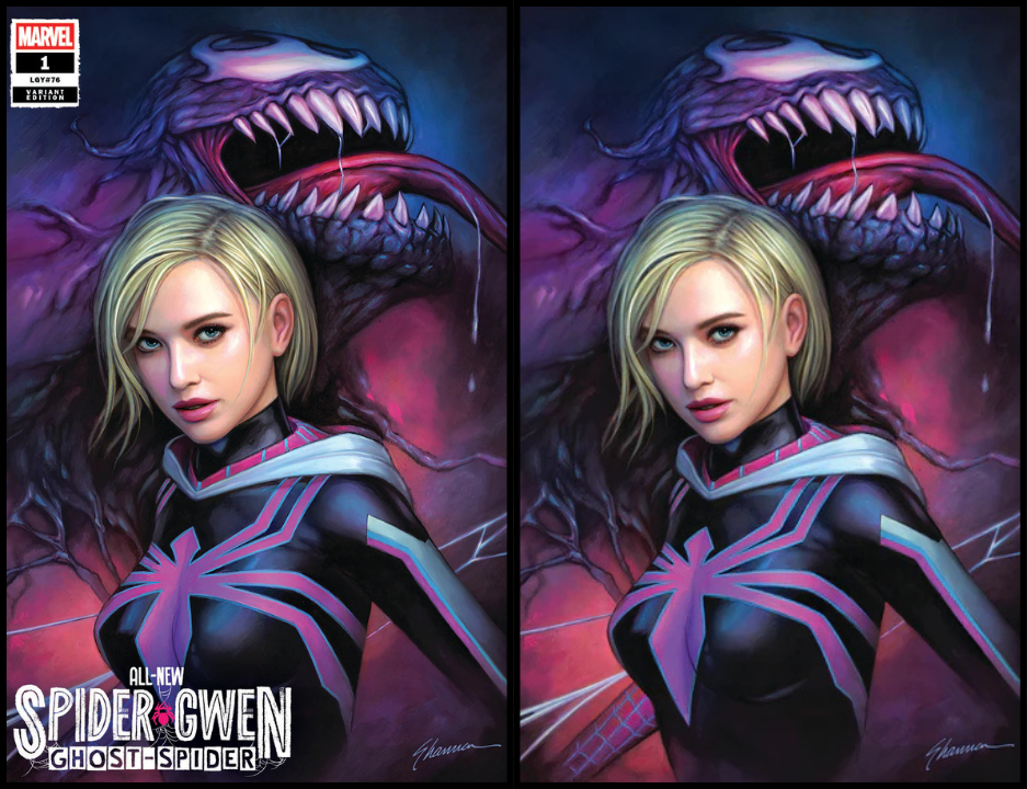 ALL-NEW SPIDER-GWEN: THE GHOST-SPIDER #1 SHANNON MAER - TRADE & VIRGIN - SET OF 2
