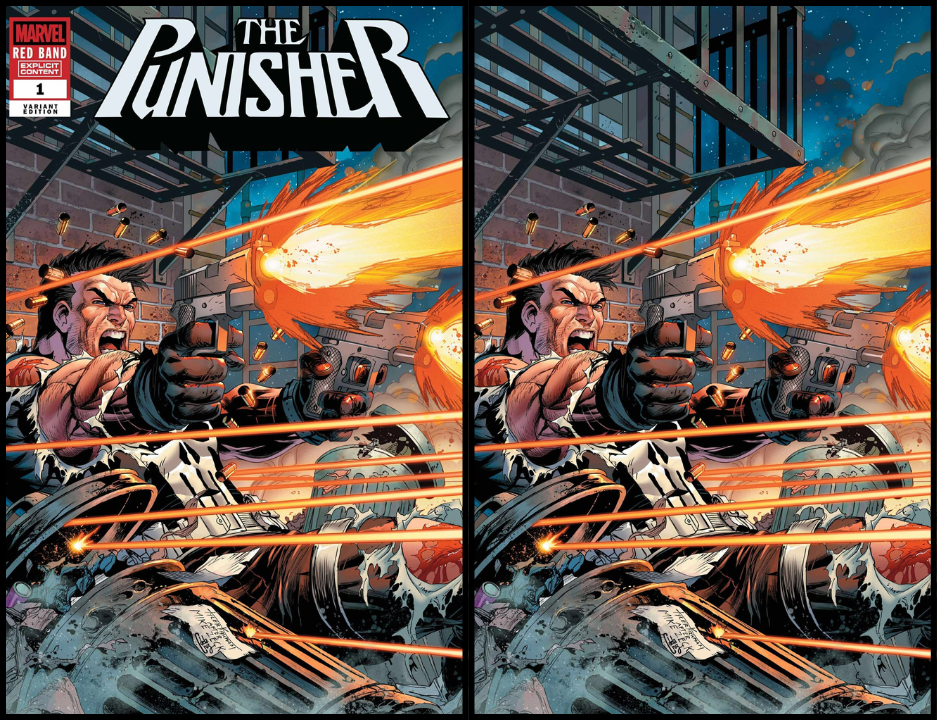 PUNISHER RED BAND #1 TYLER KIRKHAM - 616 SHARED EXCLUSIVE - TRADE & VIRGIN - SET OF 2