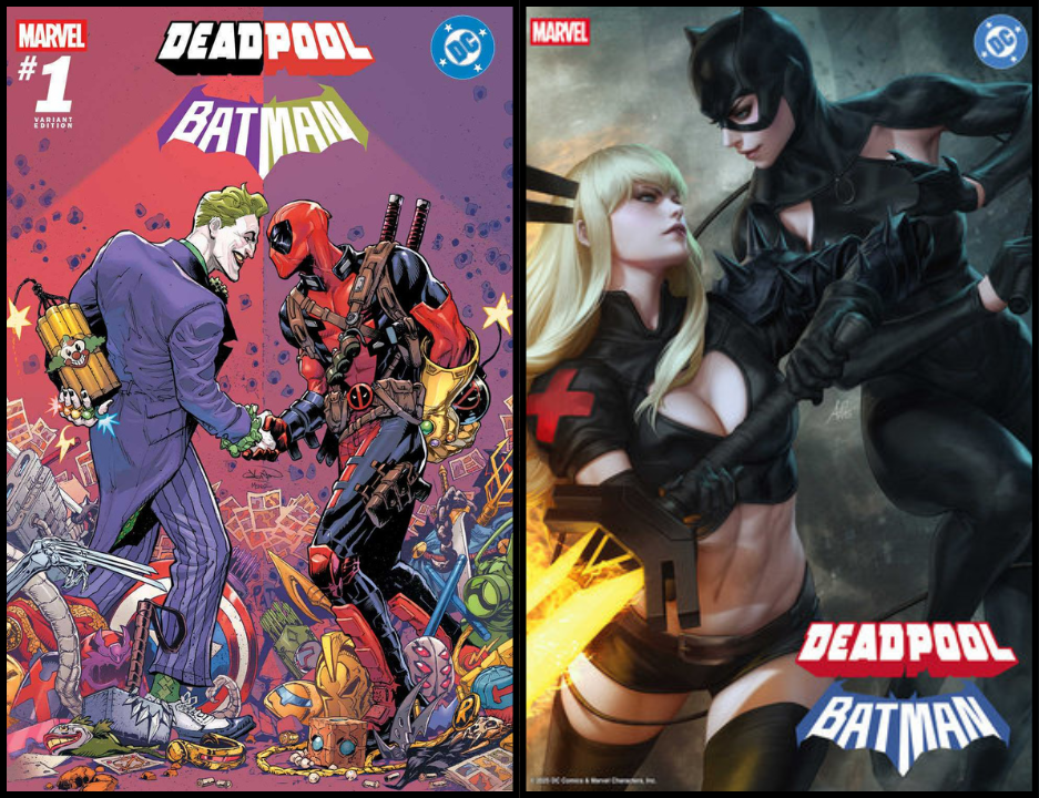 MARVEL/DC: DEADPOOL/BATMAN #1 GLEASON - 616 SHARED EXCLUSIVE - TRADE DRESS & ARTGERM - SET OF 2 (RELEASE: 9/17/25)