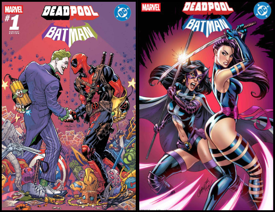 MARVEL/DC: DEADPOOL/BATMAN #1 GLEASON - 616 SHARED EXCLUSIVE - TRADE DRESS & CAMPBELL - SET OF 2 (RELEASE: 9/17/25)