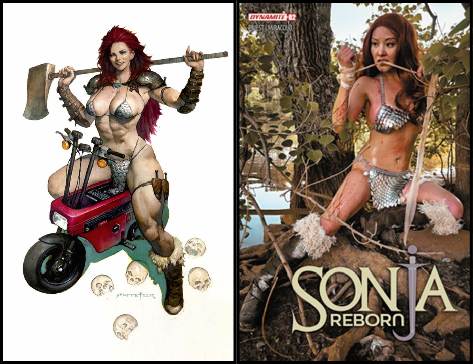 SONJA REBORN #2 PUPPETEER LEE - 616 SHARED EXCLUSIVE - VIRGIN & COVER E COSPLAY - SET OF 2 (RELEASE: 9/24/25)