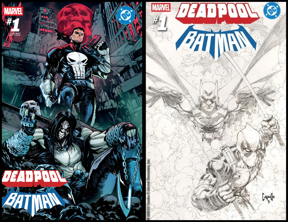 MARVEL/DC: DEADPOOL/BATMAN #1 CAPPUCCIO - TRADE DRESS & CAPULLO 1:200 - SET OF 2 (RELEASE: 9/17/25)