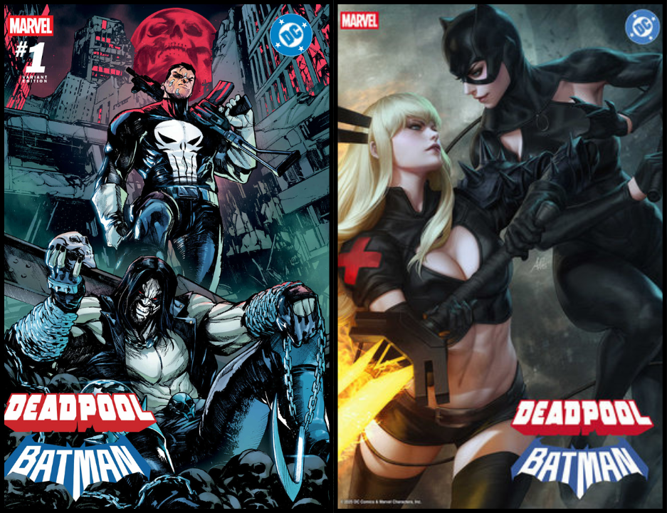 MARVEL/DC: DEADPOOL/BATMAN #1 CAPPUCCIO - TRADE DRESS & ARTGERM - SET OF 2 (RELEASE: 9/17/25)
