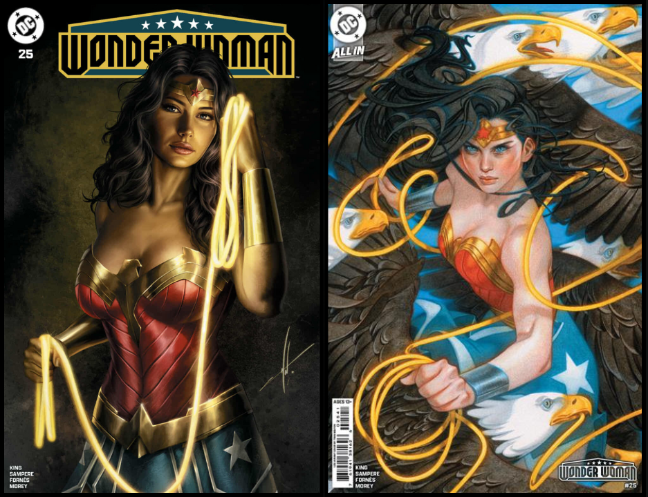 WONDER WOMAN #25 CARLA COHEN - TRADE DRESS & NGUYEN 1:25 RATIO - SET OF 2 (RELEASE: 9/17/25)