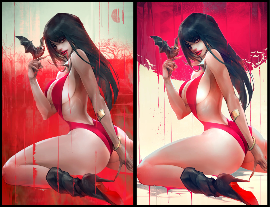 VAMPIRELLA #5 IVAN TAO - VIRGIN & VIRGIN MOON - SET OF 2