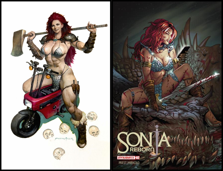 SONJA REBORN #2 PUPPETEER LEE - 616 SHARED EXCLUSIVE - VIRGIN & COVER D GREG LAND- SET OF 2 (RELEASE: 9/24/25)