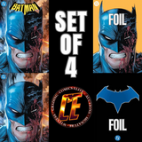 BATMAN #1 KIRKHAM - TRADE DRESS, MINIMAL TD, MINIMAL TD FOIL & FOIL LOGO - SET OF 4