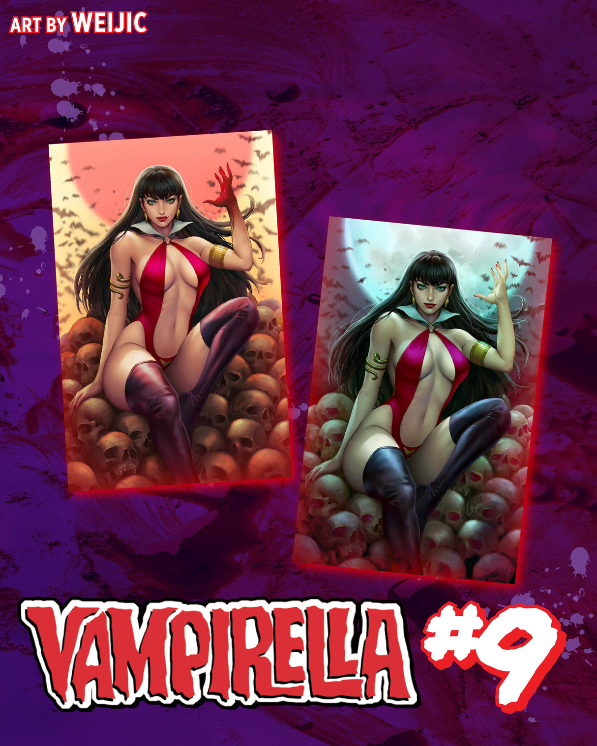 VAMPIRELLA #9 WEIJIC - DAY & NIGHT - SET OF 2