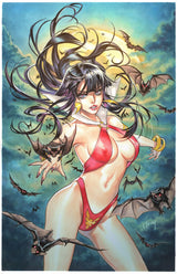 VAMPIRELLA #2 ELLERY SANTOS - 2 COVER SET - FULL COLOR & SPOT COLOR - LTD 250