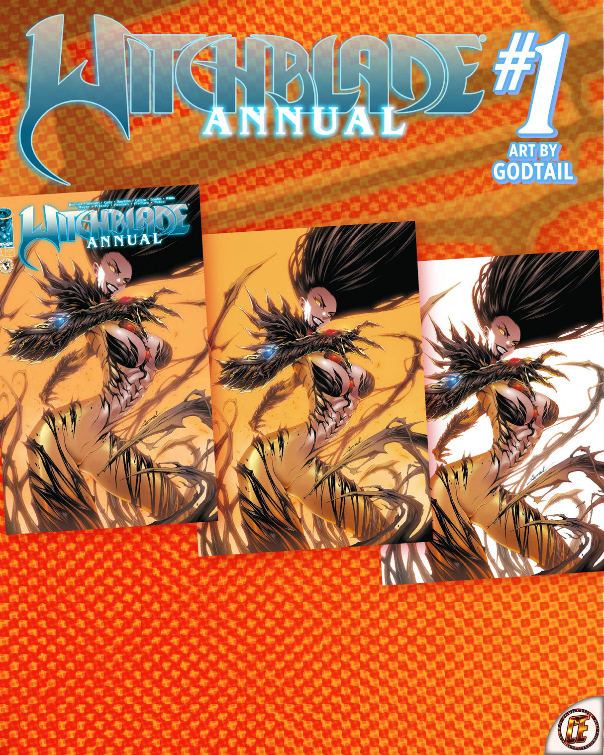 WITCHBLADE ANNUAL 2026 #1 GODTAIL - TRADE DRESS, VIRGIN & WHITE VIRGIN - SET OF 3