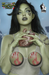 DAN MENDOZA'S ZOMBIE TRAMP #56 SHIKARII - "GAME OVER" C2E2 EXCLUSIVE - UP CLOSE SHEER - LTD 100