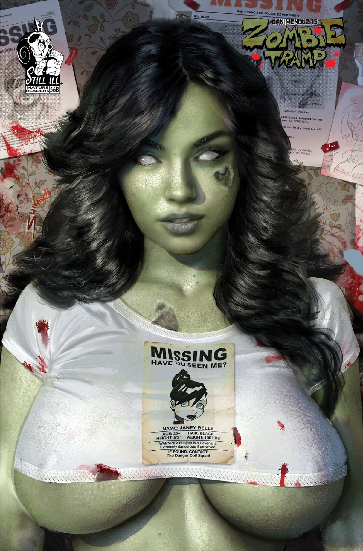 ZOMBIE TRAMP #56 - SHIKARII - MEGACON - UP CLOSE NICE TRADE - LTD 100