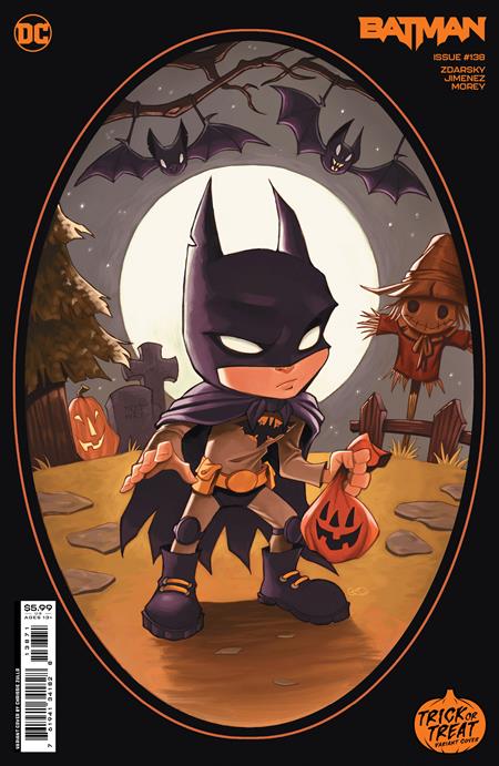 BATMAN #138 CVR F CHRISSIE ZULLO TRICK OR TREAT CARD STOCK VAR 10/3/2023