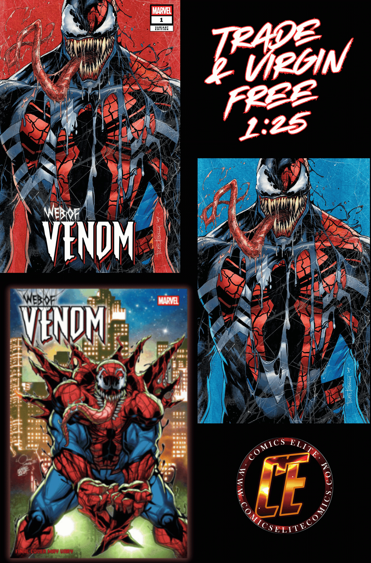WEB OF VENOM #1 - TRADE - VIRGIN w/ FREE 1:25 RATIO - RELEASE (4/6/26)