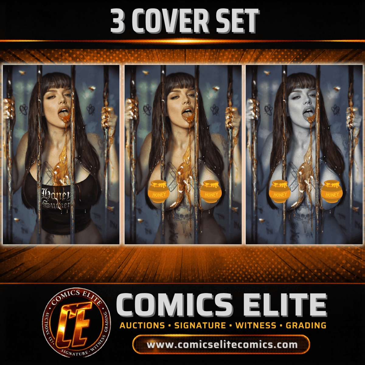 GUN HONEY DOUBLES DOWN #4 - SHIKARII - NYCC EXCLUSIVE - 3 COVER SET