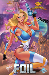 STORMY DANIELS: SPACE FORCE #1 - GREGBO MAIN - NICE FOIL - LTD 100