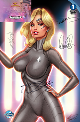 STORMY DANIELS: SPACE FORCE #1 - ALE GARZA - NICE GREY - LTD 500