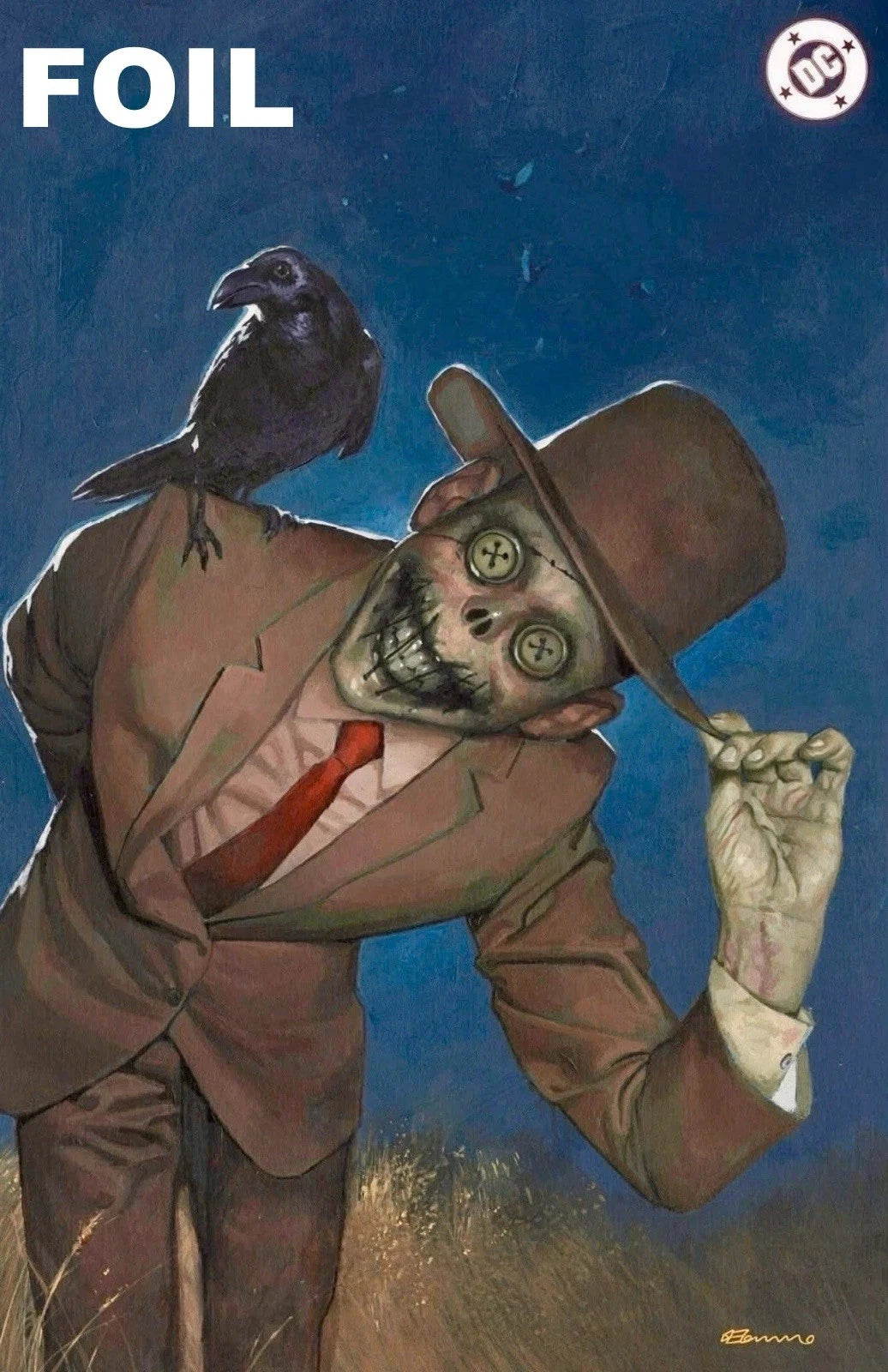 ABSOLUTE BATMAN #19 - FABRIZIO DE TOMASSO - VIRGIN BLUE FOIL - LTD 1000