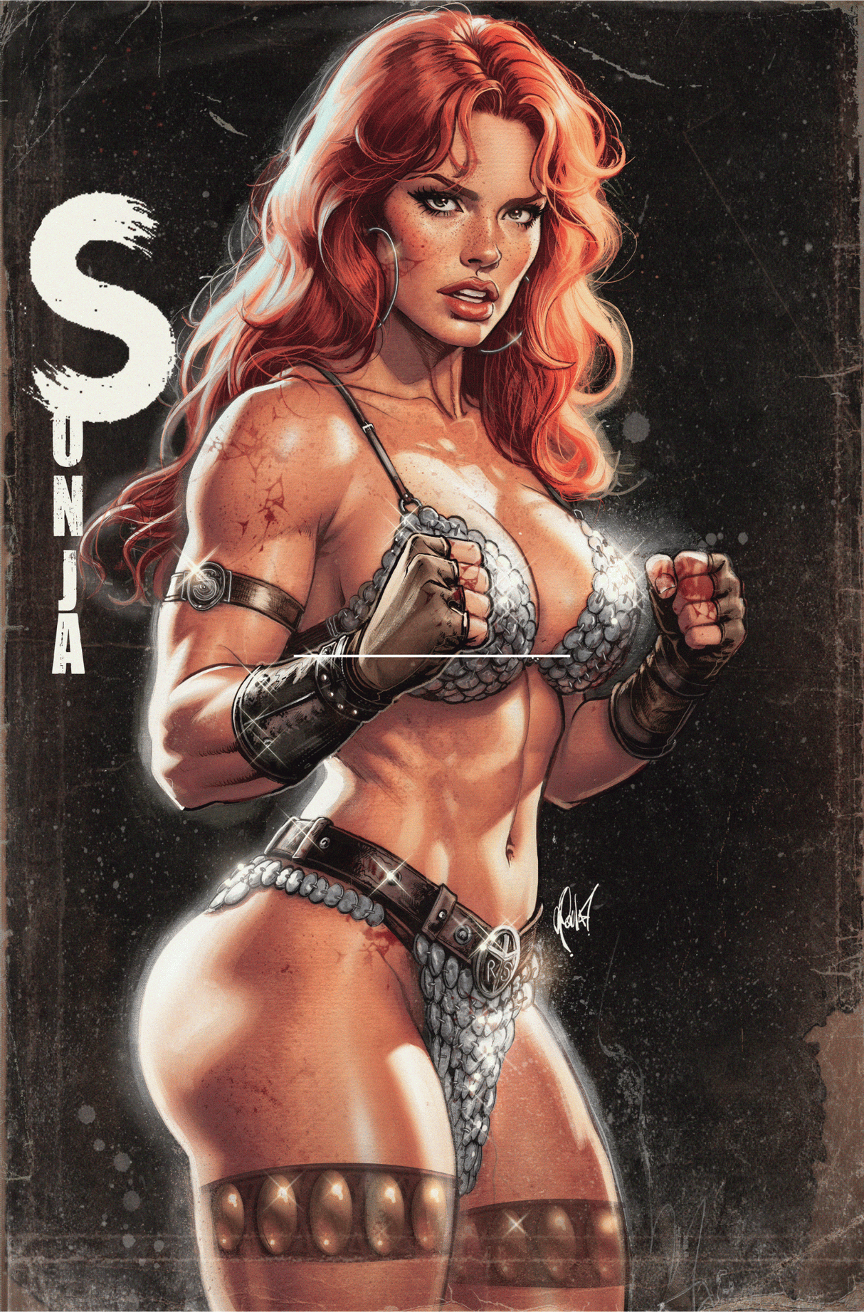 SONJA SHE-DEVIL #1 - CEDRIC POULAT - VIRGIN "SONJA" - LIMITED TO 500