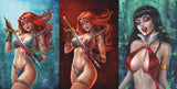 Dawn McTeigue NYCC 2024 VAMPIRELLA/RED SONJA BUNDLE