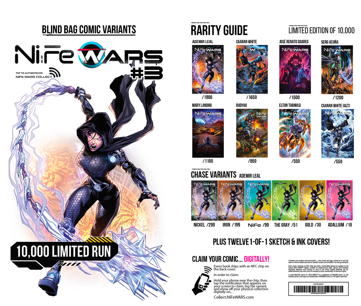 NiFE WARS #3 BLIND BAG - KEY ISSUE - LTD 10000 (RELEASE: 10/8/26)