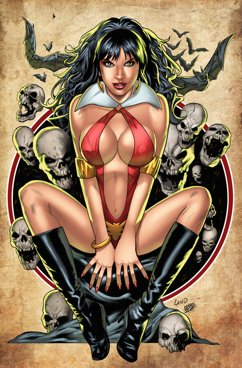 VAMPIRELLA: HALLOWEEN HORROR #1 GREG LAND - NYCC EXCLUSIVE - VIRGIN - LTD 250