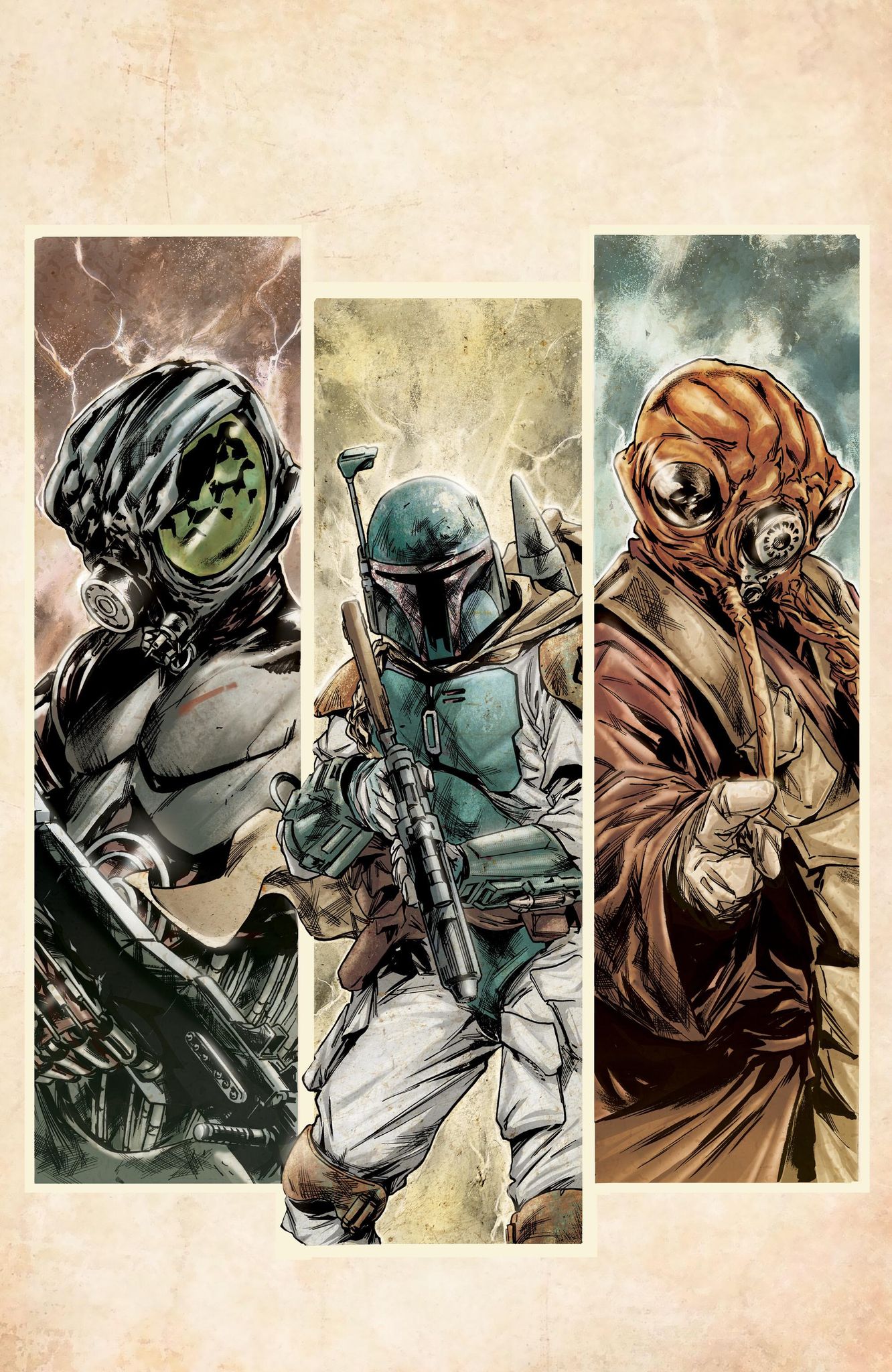 STAR WARS: WAR OF THE BOUNTY HUNTERS #1 VILLANELLI - VIRGIN - LTD 1500 - KEY ISSUE