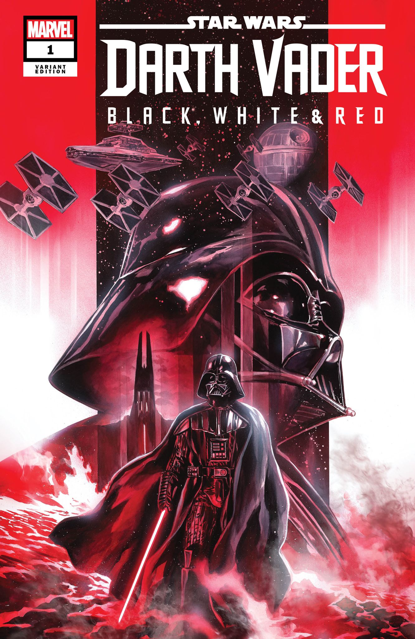 STAR WARS DARTH VADER BLACK WHITE & RED #1 MASSAFERA - TRADE DRESS - LTD 3000