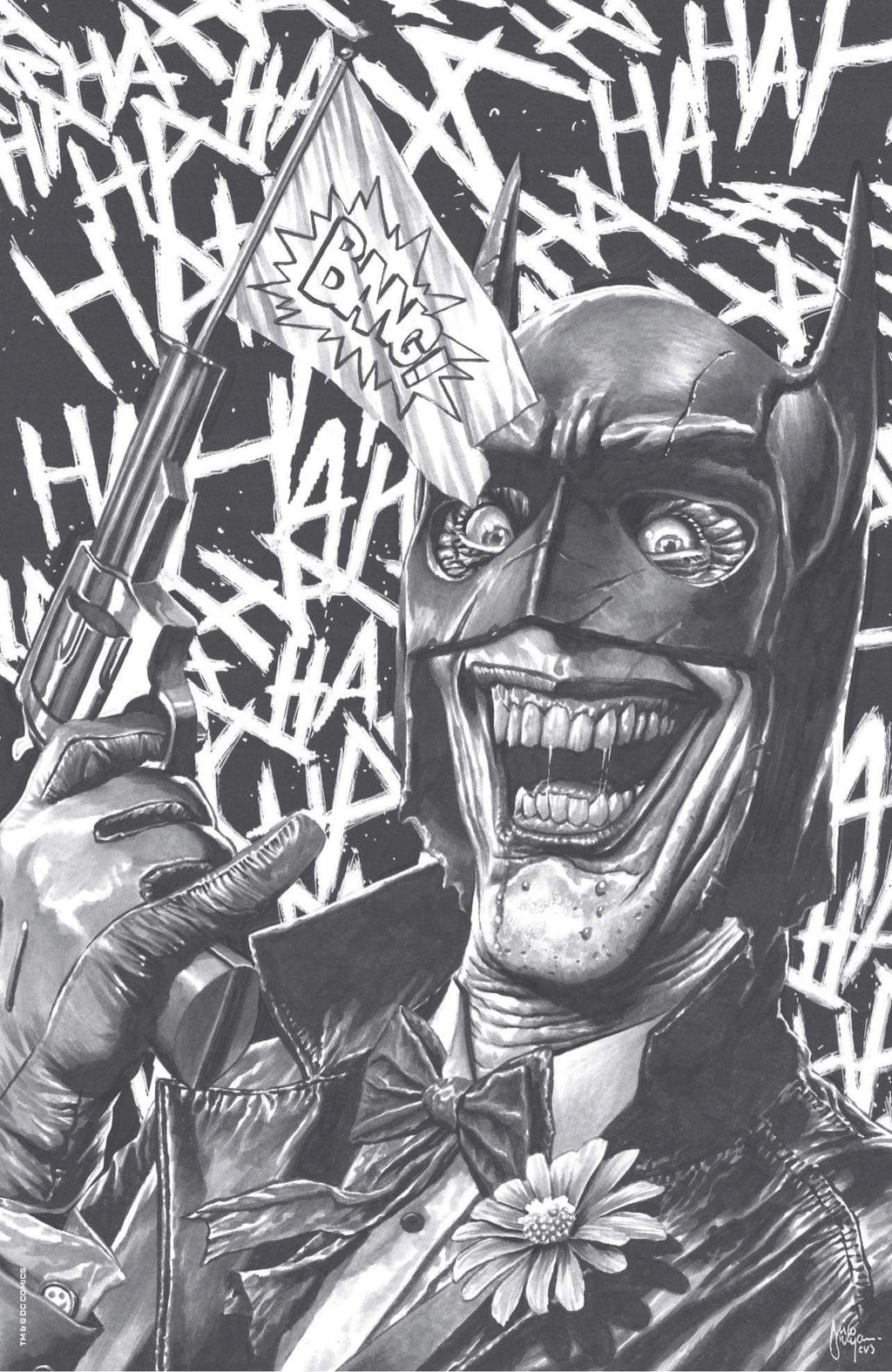 BATMAN & THE JOKER THE DEADLY DUO #1 MICO SUAYAN - SKETCH VIRGIN - LTD 1000