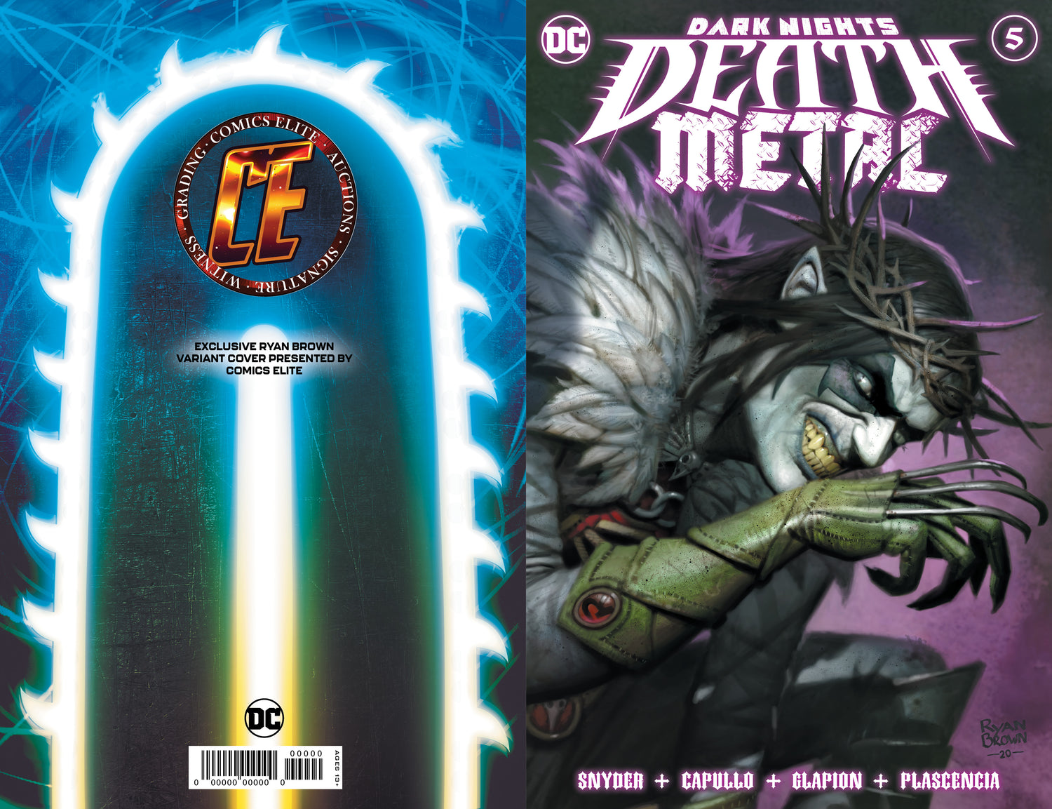 DARK NIGHTS DEATH METAL #5 RYAN BROWN - TRADE DRESS - LTD 3000