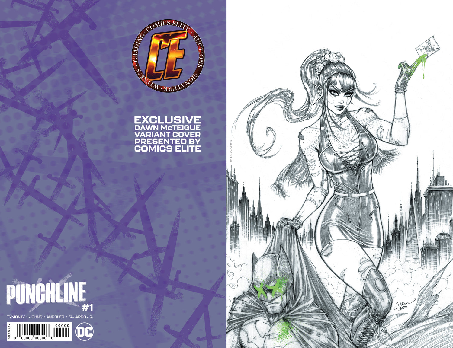 PUNCHLINE #1 DAWN MCTEIGUE - FANEXPO EXCLUSIVE - LTD 1000 - KEY ISSUE