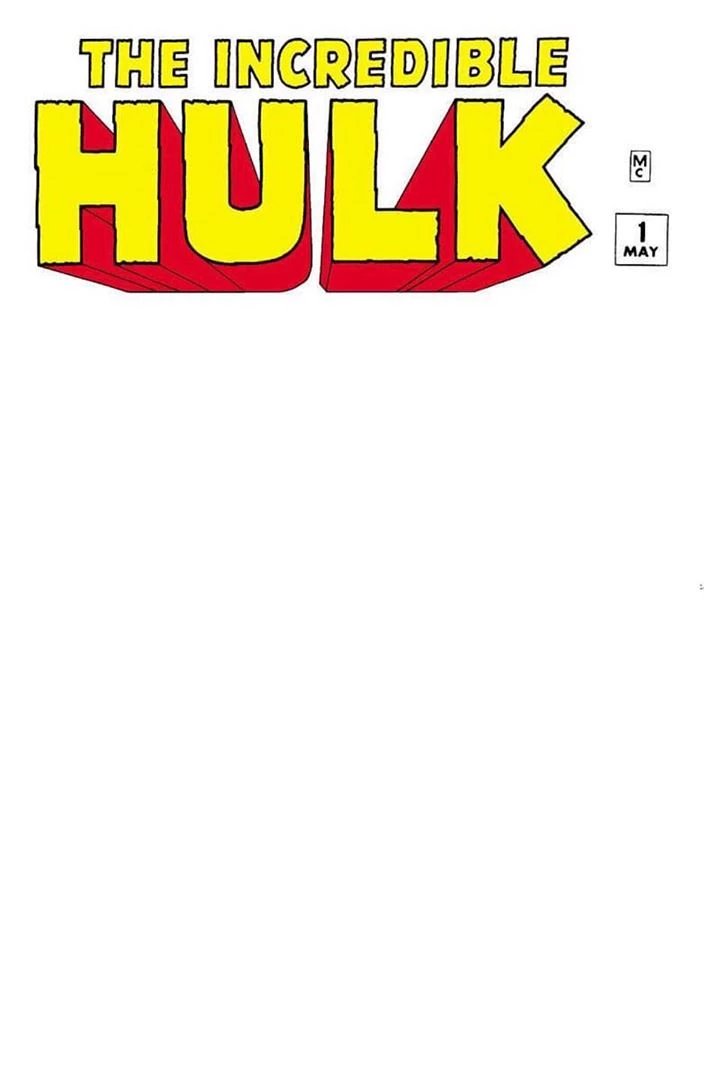 INCREDIBLE HULK #1 BLANK EXCLUSIVE FACSIMILE